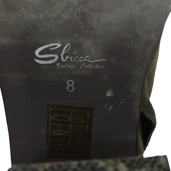 Sbicca Millie Ankle Boot Women 8 Suede Slouch Boho Stack Heel Vintage Collection - Picture 11 of 12